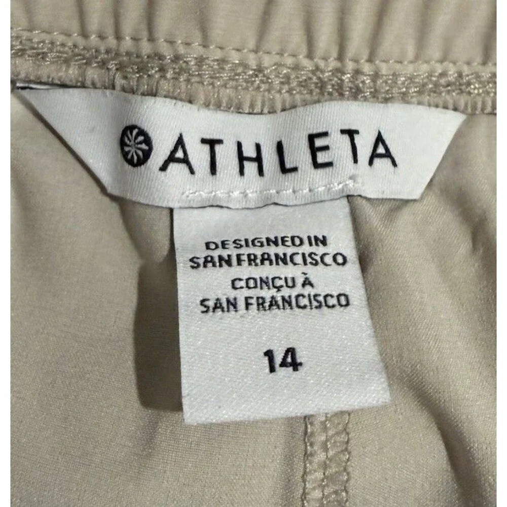 Athleta Avenue Wide Leg Crop Pant Cream, Size 14 NWOT - Picture 5 of 6